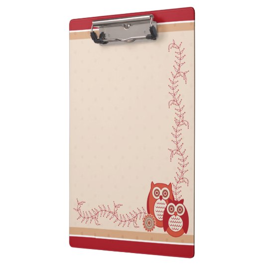 Retro Eulen-Klemmbrett Klemmbrett (Links)