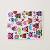 Retro Eulen Puzzle (Horizontal)