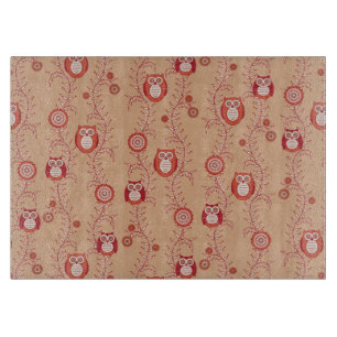 Retro Eulen-Schneidebrett Schneidebrett