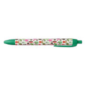 Retro Eulenmuster des rosa Blattbaums Kugelschreiber (Unterseite)