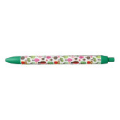 Retro Eulenmuster des rosa Blattbaums Kugelschreiber (Vorderseite)