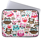Retro Eulenmuster-Laptophülse Laptopschutzhülle (Vorderseite)