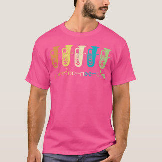 Retro Euphonium Spieler Euphoniumist Blechbläser H T-Shirt