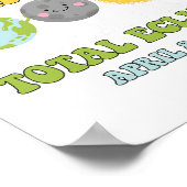 Retro Everybody line Up Total Solar Eclipse 2024 E Poster (Ecke)