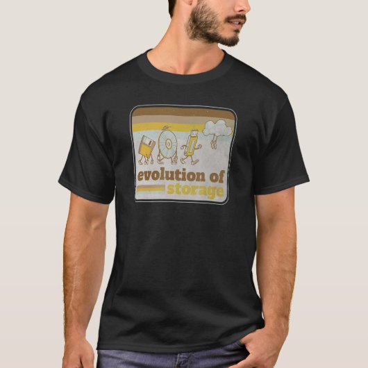 Retro-Evolution der USB-Cl-Diskette T-Shirt (Vorderseite)