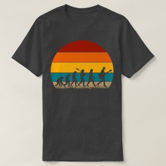 Retro-Evolution des GitarrenspielersAkustische Git T-Shirt (Design vorne)