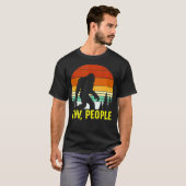 Retro Ew People Funny Bigfoot Sasquatch  T-Shirt (Vorne ganz)