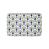 Retro exotischer Pfau Indiens Badematte (Vorderseite)