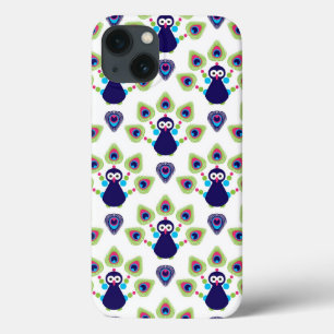 Retro exotischer Pfau Indiens iPhone 13 Hülle
