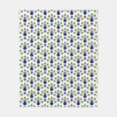 Retro exotischer Pfau Indiens Fleecedecke (Vorderseite)