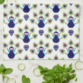 Retro exotischer Pfau Indiens Geschirrtuch (Gefaltet)