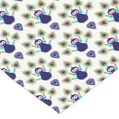 Retro exotischer Pfau Indiens Kurzer Tischläufer (Ecke)