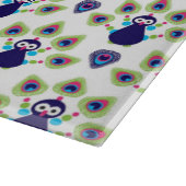 Retro exotischer Pfau Indiens Schneidebrett (Ecke)