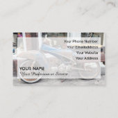 Retro-Experten für die Restaurierung Vintager Moto Visitenkarte (Rückseite)