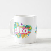 Retro Explosions-Alt-Sänger-Chor-Geschenk Kaffeetasse (Vorderseite Links)