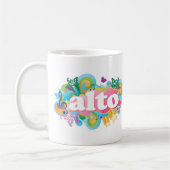 Retro Explosions-Alt-Sänger-Chor-Geschenk Kaffeetasse (Links)