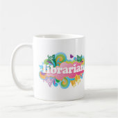Retro Explosions-buntes Bibliothekar-Geschenk Kaffeetasse (Links)