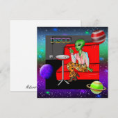 Retro Extraterrestrial in der Disco Lounge aus den (Vorne/Hinten)