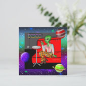 Retro Extraterrestrial in der Disco Lounge aus den (Stehend Vorderseite)