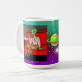 Retro Extraterrestrial in der Disco Lounge aus den Kaffeetasse (Vorderseite Links)