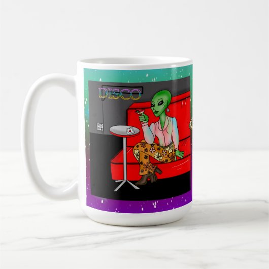Retro Extraterrestrial in der Disco Lounge aus den Kaffeetasse (Links)