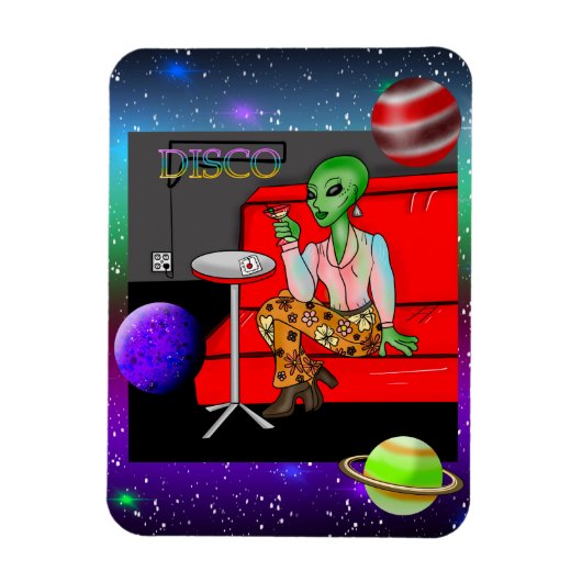 Retro Extraterrestrial in der Disco Lounge aus den Magnet (Vertikal)