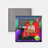 Retro Extraterrestrial in der Disco Lounge aus den Magnet (Vorderseite/Rückseite)