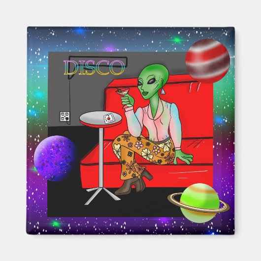 Retro Extraterrestrial in der Disco Lounge aus den Magnet (Vorne)