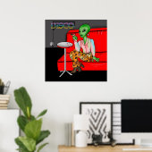 Retro Extraterrestrial in der Disco Lounge aus den Poster (Heimbüro)