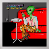 Retro Extraterrestrial in der Disco Lounge aus den Poster (Vorne)