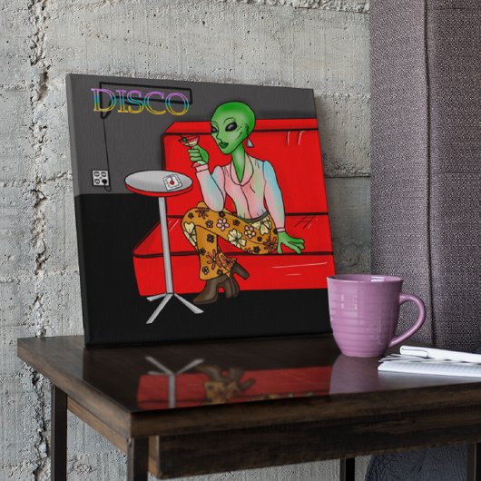 Retro Extraterrestrial in der Disco Lounge aus den Poster