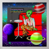 Retro Extraterrestrial in der Disco Lounge aus den Poster (Vorne)
