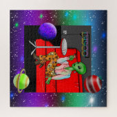Retro Extraterrestrial in der Disco Lounge aus den Puzzle (Horizontal)