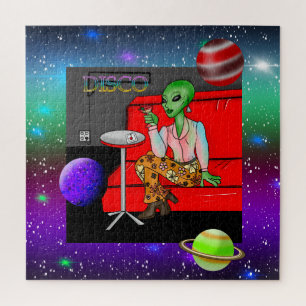 Retro Extraterrestrial in der Disco Lounge aus den Puzzle