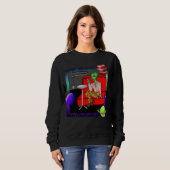 Retro Extraterrestrial in der Disco Lounge aus den Sweatshirt (Vorne ganz)