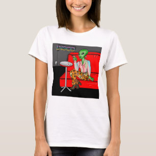 Retro Extraterrestrial in der Disco Lounge aus den T-Shirt
