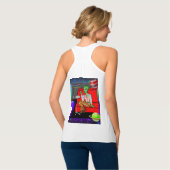 Retro Extraterrestrial in der Disco Lounge aus den Tank Top (Rückseite Vollansicht)