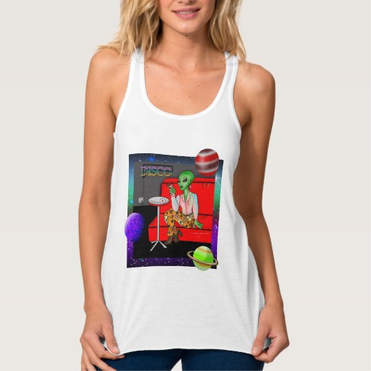 Retro Extraterrestrial in der Disco Lounge aus den Tank Top (Vorderseite)