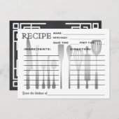 Retro Extravagante Chalkboard Brautparty Rezeption Einladungspostkarte (Vorne/Hinten)