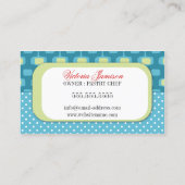 Retro extravagante visitenkarte (Rückseite)