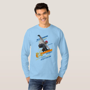 Retro Extremsport Skateboarder   Herren Langarm T-Shirt