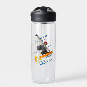 Retro-Extremsport-Skateboarder   Trinkflasche