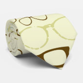 Retro Eyeglass Hipster Neck Tie Krawatte (Gerollt)
