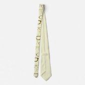 Retro Eyeglass Hipster Neck Tie Krawatte (Rückseite)