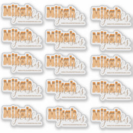 Retro Eyelashes Business Owner Clear Labels