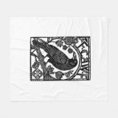 Retro F Caw F Crow Funny Saying Meme Design Fleecedecke (Vorderseite (Horizontal))