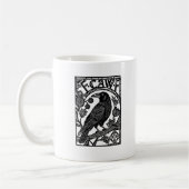 Retro F Caw F Crow Funny Saying Meme Design Kaffeetasse (Links)