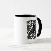 Retro F Caw F Krähe Lustiger Spruch Meme Design Tasse (VorderseiteRechts)