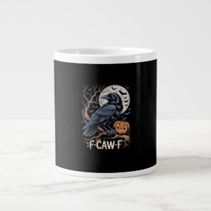 Retro F-Caw-F Vogel Krähe Lustige Krähe Vogel Kräc Jumbo-Tasse