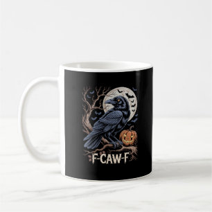 Retro F-Caw-F Vogel Krähe Lustige Krähe Vogel Kräc Kaffeetasse